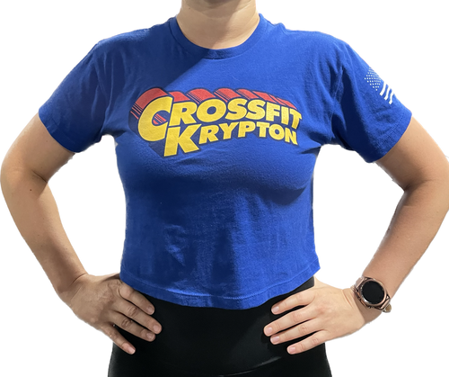 CF Krypton Blue Crop Tee