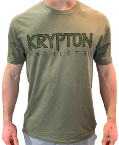 Krypton Athlete Army Green Tee